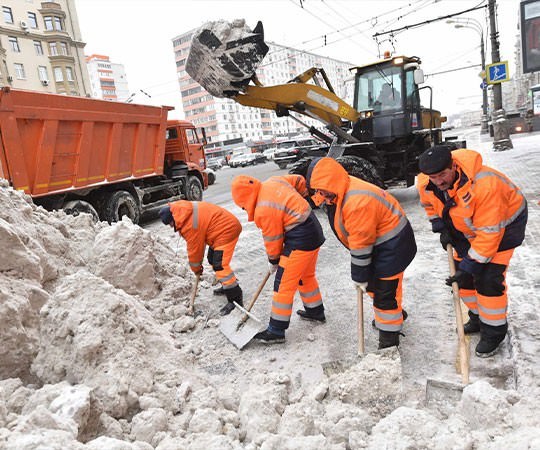 Уборка снега в Белебее и  Республике Башкортостан